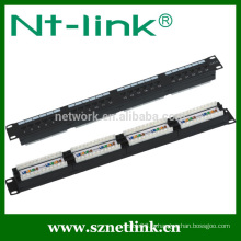 24 ports 48 port cat5e cat6 utp patch panel